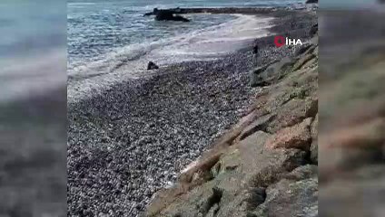 55 yaşındaki adamın boğulma anı kamerada