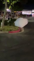 Mysterious Clouds Float Through Parking Lot