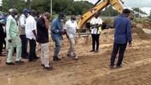 Assainissement : Le ministre Bouaké Fofana en visite de terrain sur le chantier d'Anono