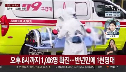 오늘 오후 6시까지 전국서 1,006명 신규 확진