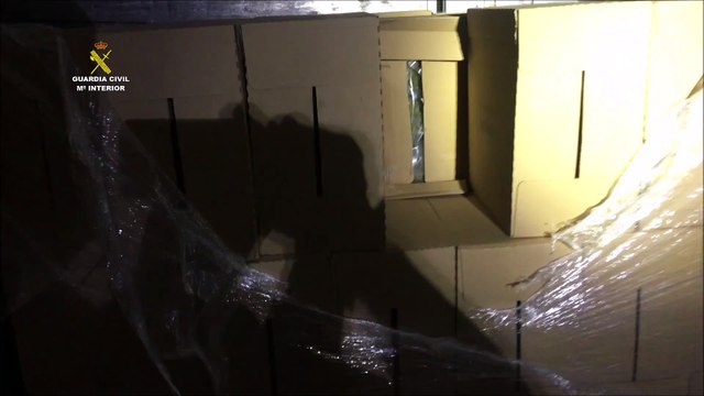 La Guardia Civil interviene 115 kilos de marihuana ocultos en un camión