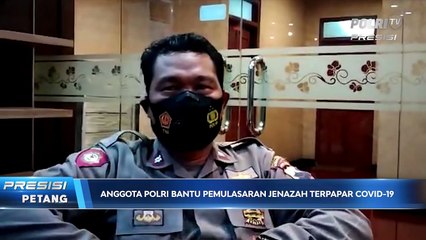 Anggota Polri Bantu Pemulasaran Jenazah Terpapar Covid-19