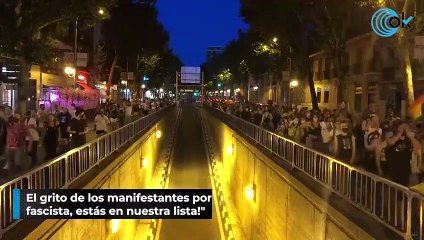 El grito de los manifestantes por la muerte de Samuel: "¡Ayuso, fascista, estás en nuestra lista!"