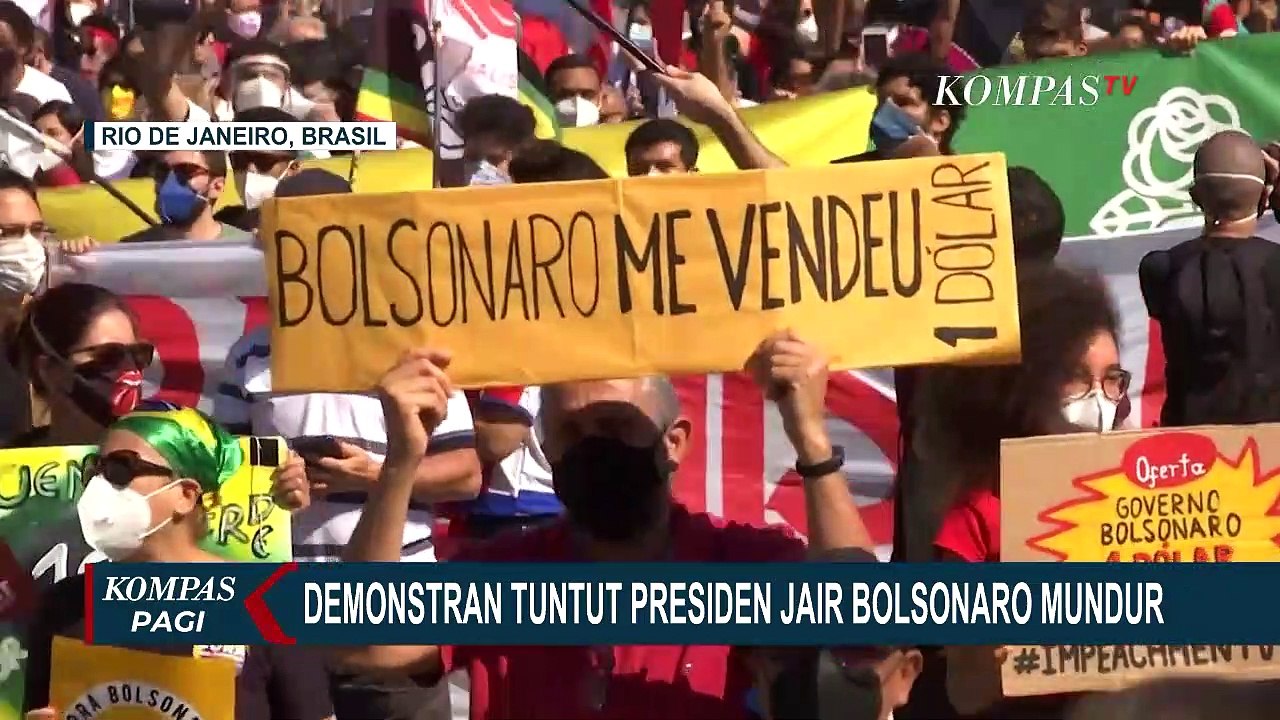 Tuntut Presiden Brazil Jair Bolsonaro Mundur, R...