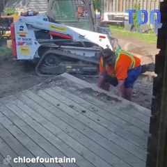 TikTok : Un groupe de constructeurs s'était présenté chez elle à l'improviste et avait commencé à rénover son jardin arrière