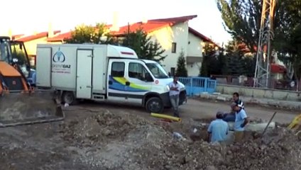 Ankara'da doğalgaz borusu patladı
