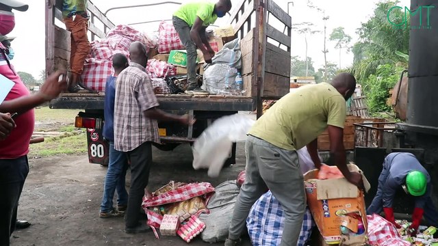 [#Reportage] Gabon: destruction de 5000 tonnes de marchandises impropres à la consommation par la Direction générale des douanes