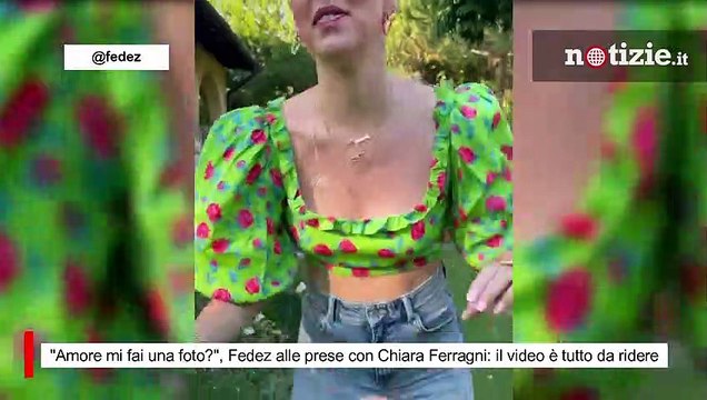Amore mi fai una foto? , Fedez alle prese con Chiara Ferragni: il video è tutto da ridere