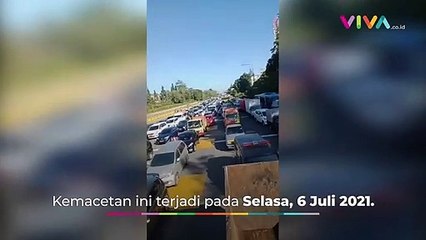 Download Video: Bandung Ditutup PPKM Darurat, Macet Panjang di Tol Pasteur