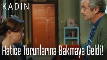Hatice torunlarına bakmaya geldi! - Kadın