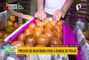 Mercado de Frutas: precios se mantienen pese a subida de tarifa de peaje