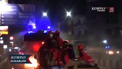 Pelaksanaan PPKM Sukabumi Diguyur Disinfektan
