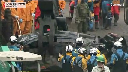 Búsqueda desesperada de decenas de desaparecidos en el corrimiento de tierras de Japón