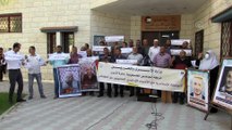 GAZZE - İsrail hapishanelerindeki Filistinli esirlerle dayanışma gösterisi
