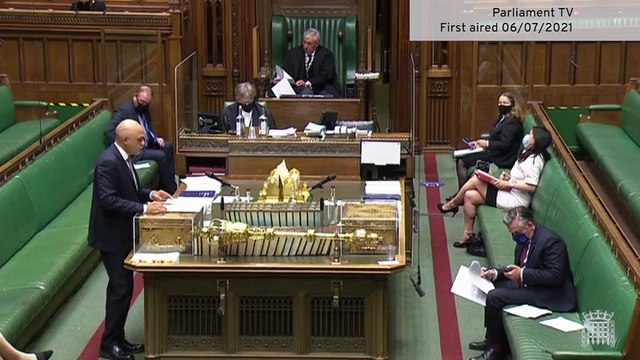 Sajid Javid sets out changes to self-isolation rules for double-jabbed contacts