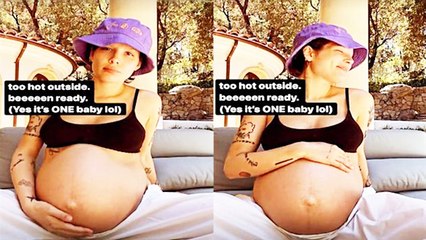 Halsey Flaunts Her Baby Bump, Writes, Too Hot Outside. Beeeeen Ready