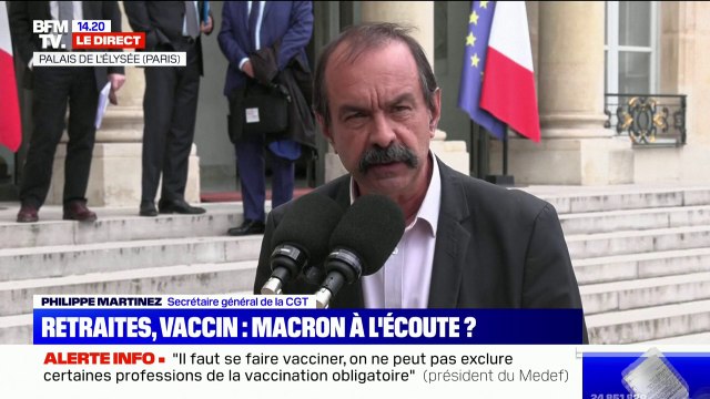 Réunion à l'Élysée: le secrétaire général de la CGT assure avoir demandé une augmentation du Smic, qui a été refusée