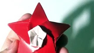 origami star / handmade star / paper star / diy star demo