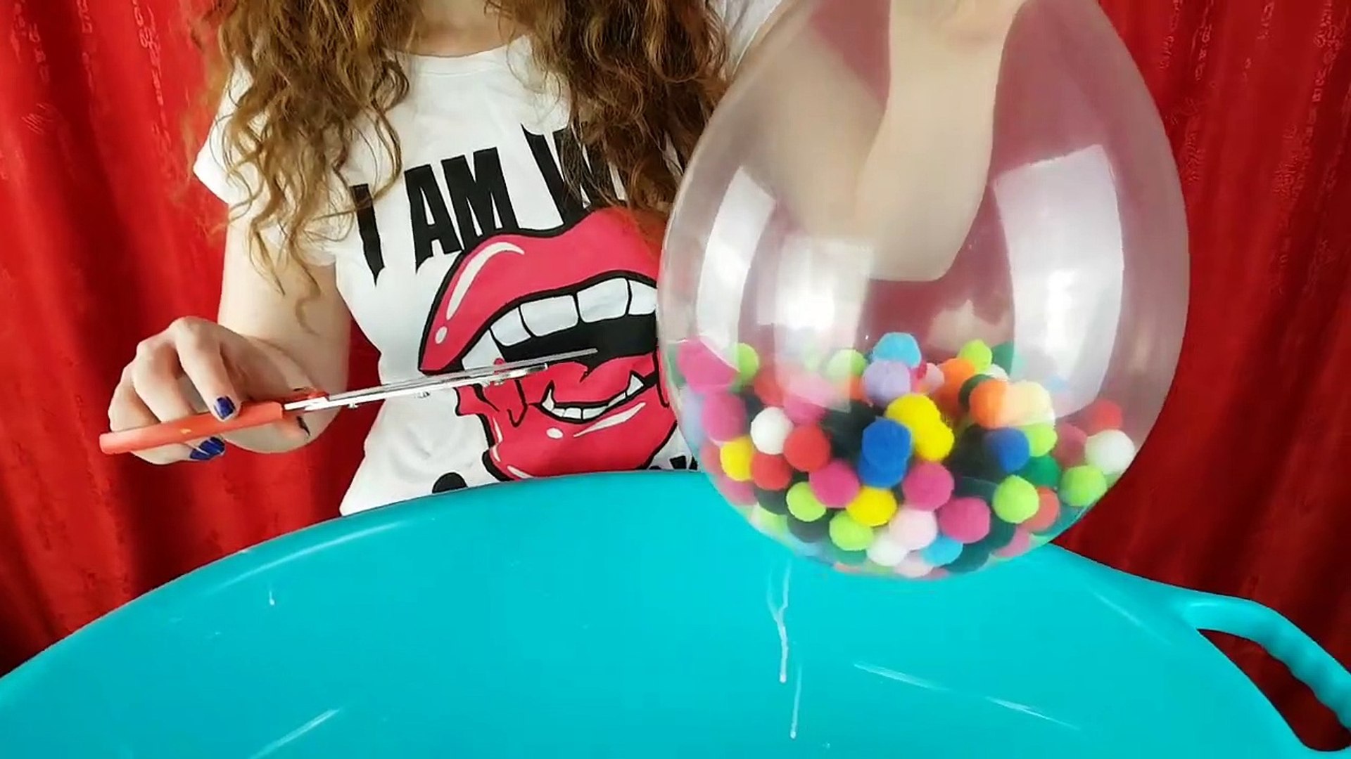 dræbe sangtekster Modsætte sig Making Slime With Giant Balloons - Only Popping Compilation - video  Dailymotion