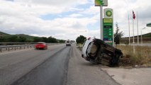 MANİSA - Trafik kazası güvenlik kamerasına yansıdı