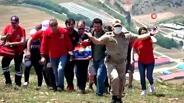 Yamaç paraşütçü kalkış yaparken düşerek yaralandı