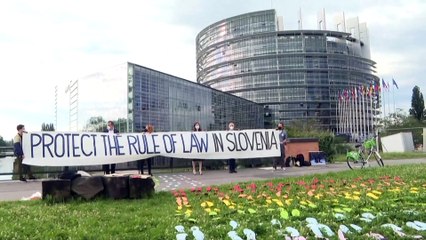 "Protégez l'Etat de droit en Slovénie" : le message des eurodéputés au dirigeant slovène Janez Jansa