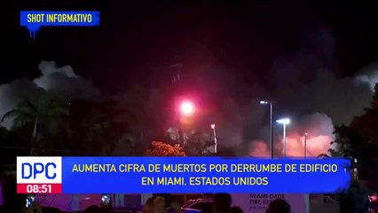 Aumenta cifra de muertos por derrumbe de edificio en Miami