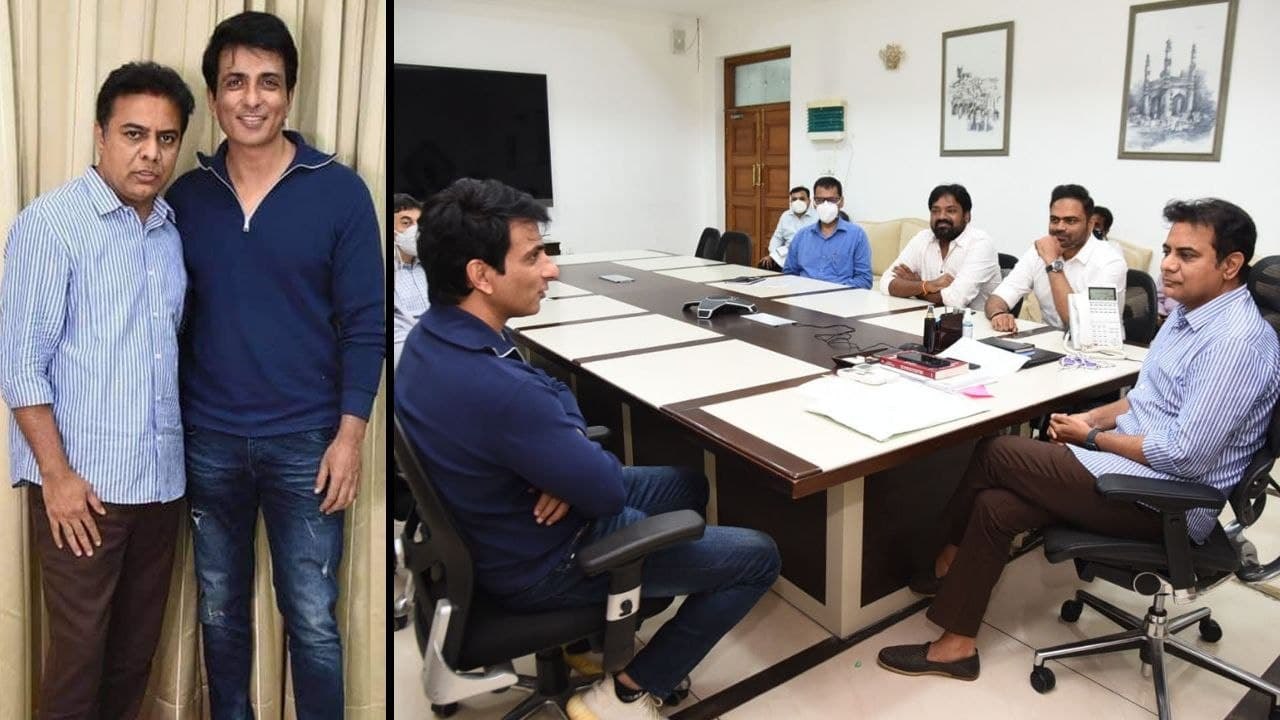 #Telangana : Sonu Sood Today Met KTR At Pragati Bhavan || Oneindia Telugu