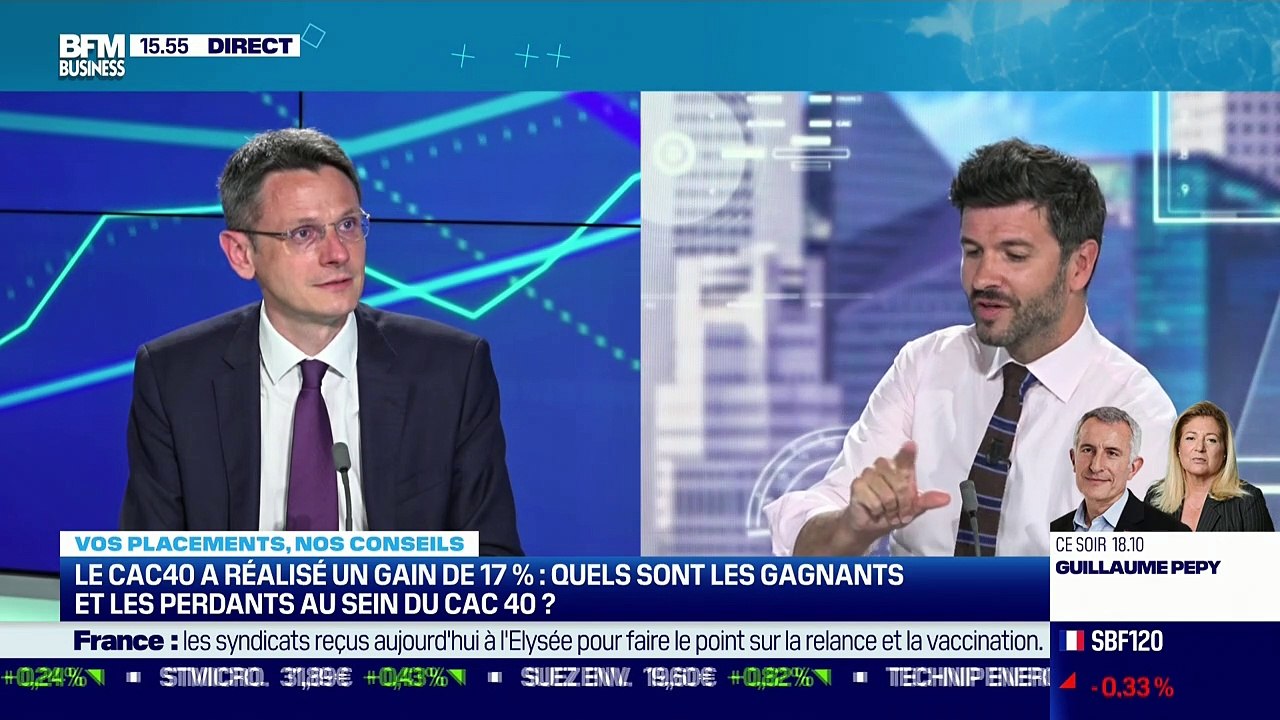 François Monnier (Investir) : Le CAC 40 a réalisé un gain de 17%, quels sont les gagnants et les perdants ? - 06/07