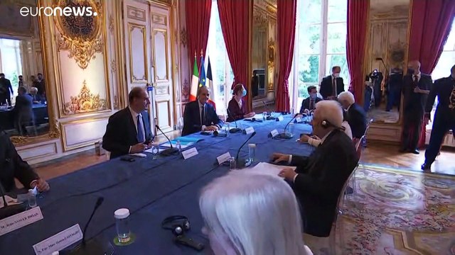 Mattarella incontra il premier Castex e la Sindaca Hidalgo, a Parigi