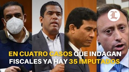 En cuatro casos que indagan fiscales ya hay 35 imputados