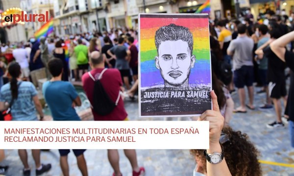 Manifestaciones multitudinarias en toda España reclamando justicia para Samuel