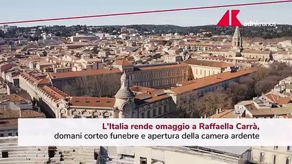 L'ultimo saluto a Raffaella Carrà, domani il corteo