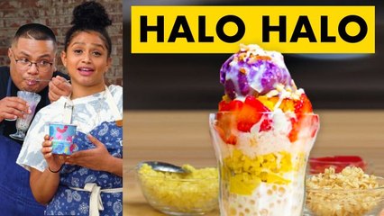 How To Make Halo-Halo With Ube Ice Cream