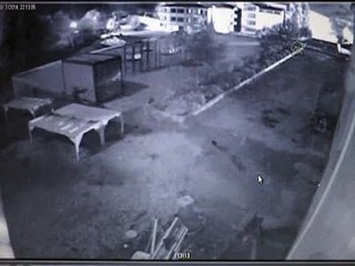 Hain saldırı güvenlik kamerasına böyle yansıdı