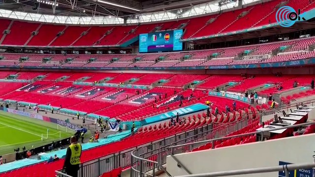 Así luce Wembley horas antes de que empiece el España-Italia