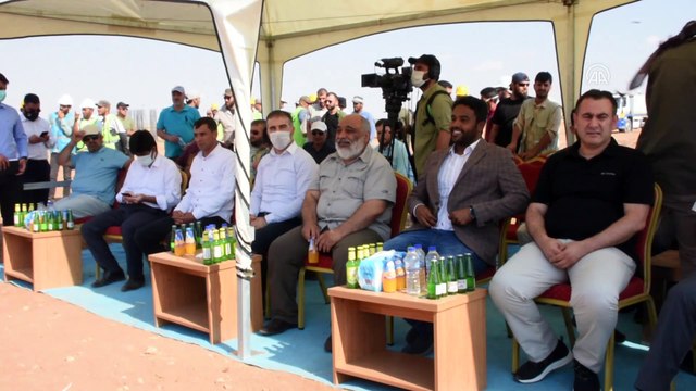 AZEZ - İHH ve Qatar Charity kurumu Suriye’de 1400 konutluk proje başlattı