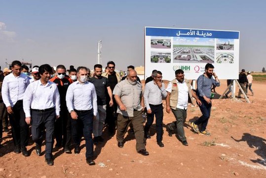 İHH ve Qatar Charity kurumu Suriye'de 1400 konutluk proje başlattı