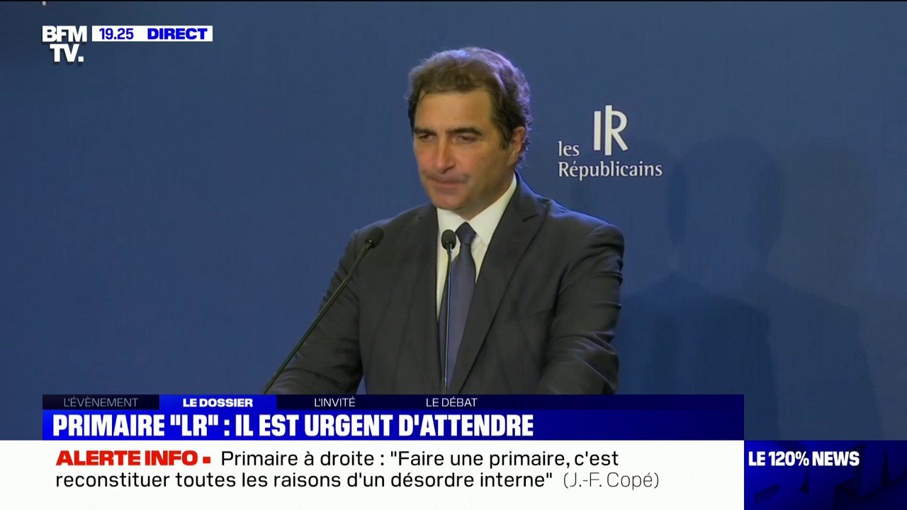 Christian Jacob souhaite que les candidats potentiels pour représenter Les Républicains à la présidentielle "se mettent d'accord"