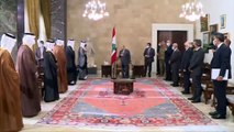 BEYRUT - Lübnan Cumhurbaşkanı Avn, Katar Dışişleri Bakanı ile ülkesindeki hükümet krizini görüştü