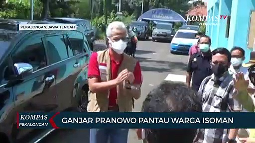 Ganjar Pranowo Pantau Warga Isoman di Pekalongan