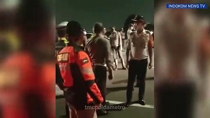 Dir Lantas Polda Metro Jaya Melakukan Pengecekan Pos PPKM Darurat