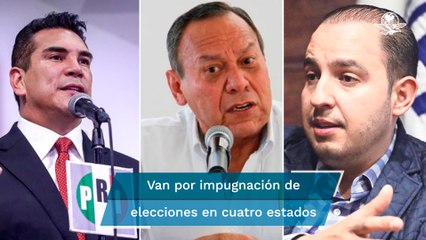 PAN, PRI y PRD van por impugnación de elecciones en Campeche, Guerrero, SLP y Michoacán