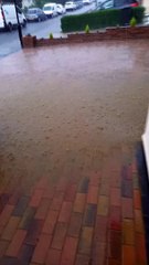 Flooding in Cants Lane in Burgess Hill