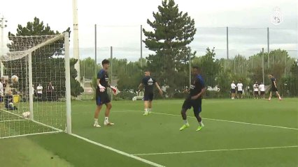 La segunda jornada de entrenamiento de la pretemporada del Real Madrid