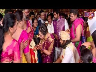 ಪ್ರೇರಣಾ ಹಣೆಗೆ ಮುತ್ತಿಟ್ಟ ಮೇಘನಾ ರಾಜ್ | Chiranjeevi Sarja & Meghana Raj | Dhruva Sarja Marriage Video