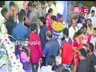 ನವ ದಂಪತಿಯನ್ನು ಹಾರೈಸಿದ ಜನಾರ್ದನ ರೆಡ್ಡಿ- Dhruva Sarja's Grand Reception