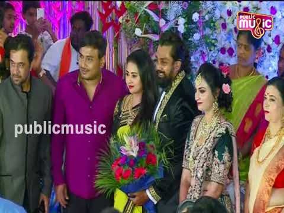 Amulya & Her Husband At Dhruva Sarja's Grand Reception