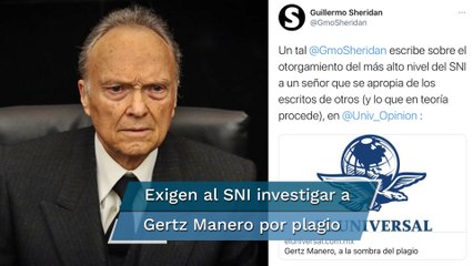 Presunto plagio intelectual de Gertz Manero genera reacciones en redes
