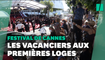 Au Festival de Cannes, les vacanciers de juillet investissent  le “gang des escabeaux”